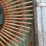 Rattan mirror