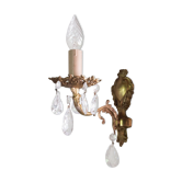 Applique en laiton avec pampilles en verre