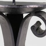 Hand forged vintage candlestick for large candle.