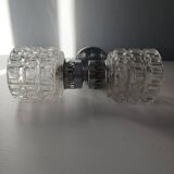 Applique murale en verre globe année 60