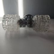 60s globe glass wall light