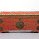Oriental velvet chest brass decoration, 1960s