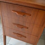 Scandinavian office 60s teak foot compass
