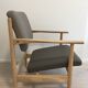 Vintage lounge chair from Czechoslovakia from the 1960s.