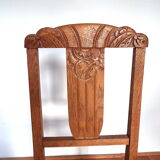 2 art deco chairs canned