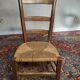 Chaise basse paillée