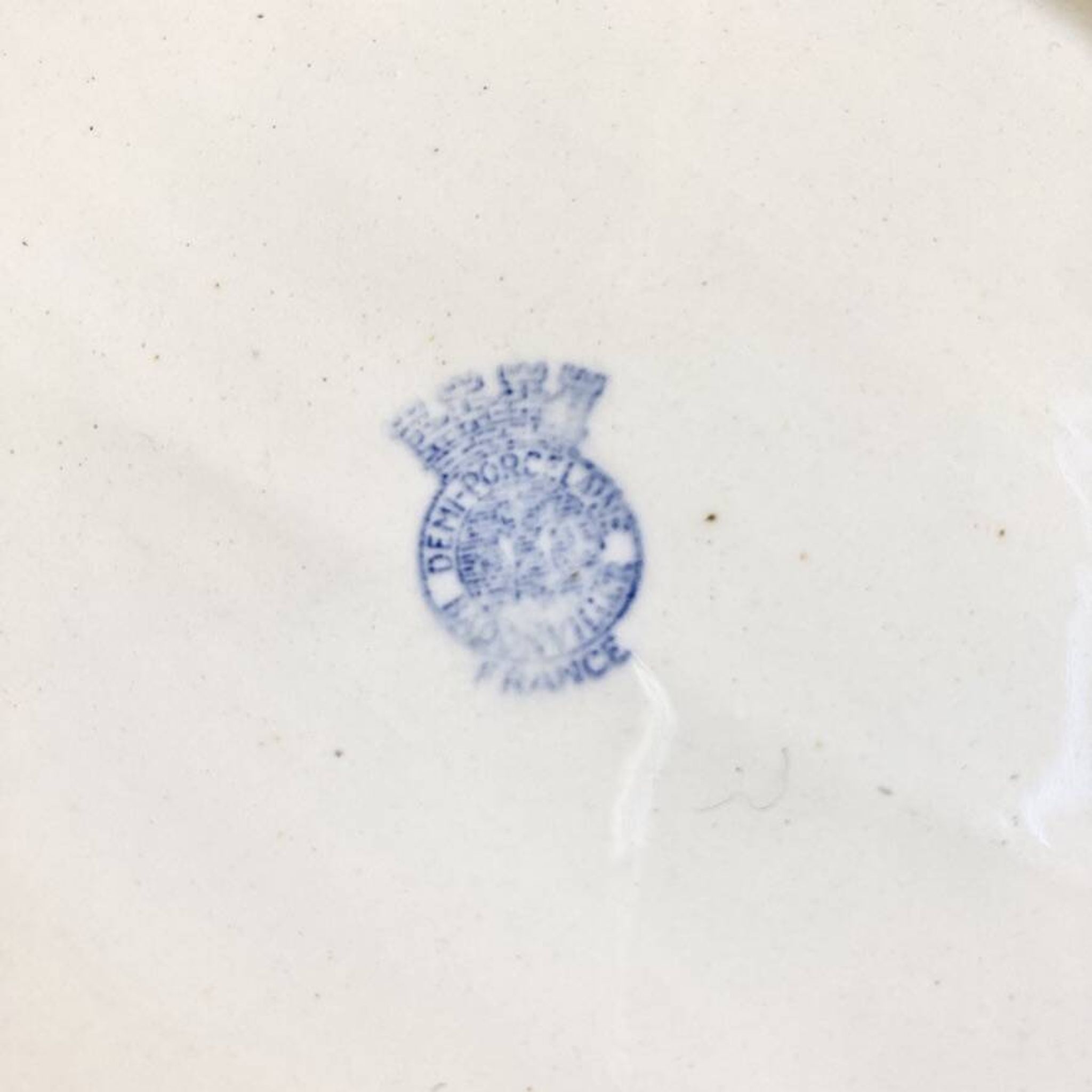 Oval dish Badonviller 30's