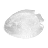 Plat poisson en verre vintage