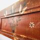 Antique painted wooden valve bench