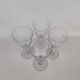 Four Baccarat crystal glasses, Molière pattern. Early 20th century.