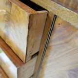 Art deco display cabinet in walnut veneer - Circa 1930