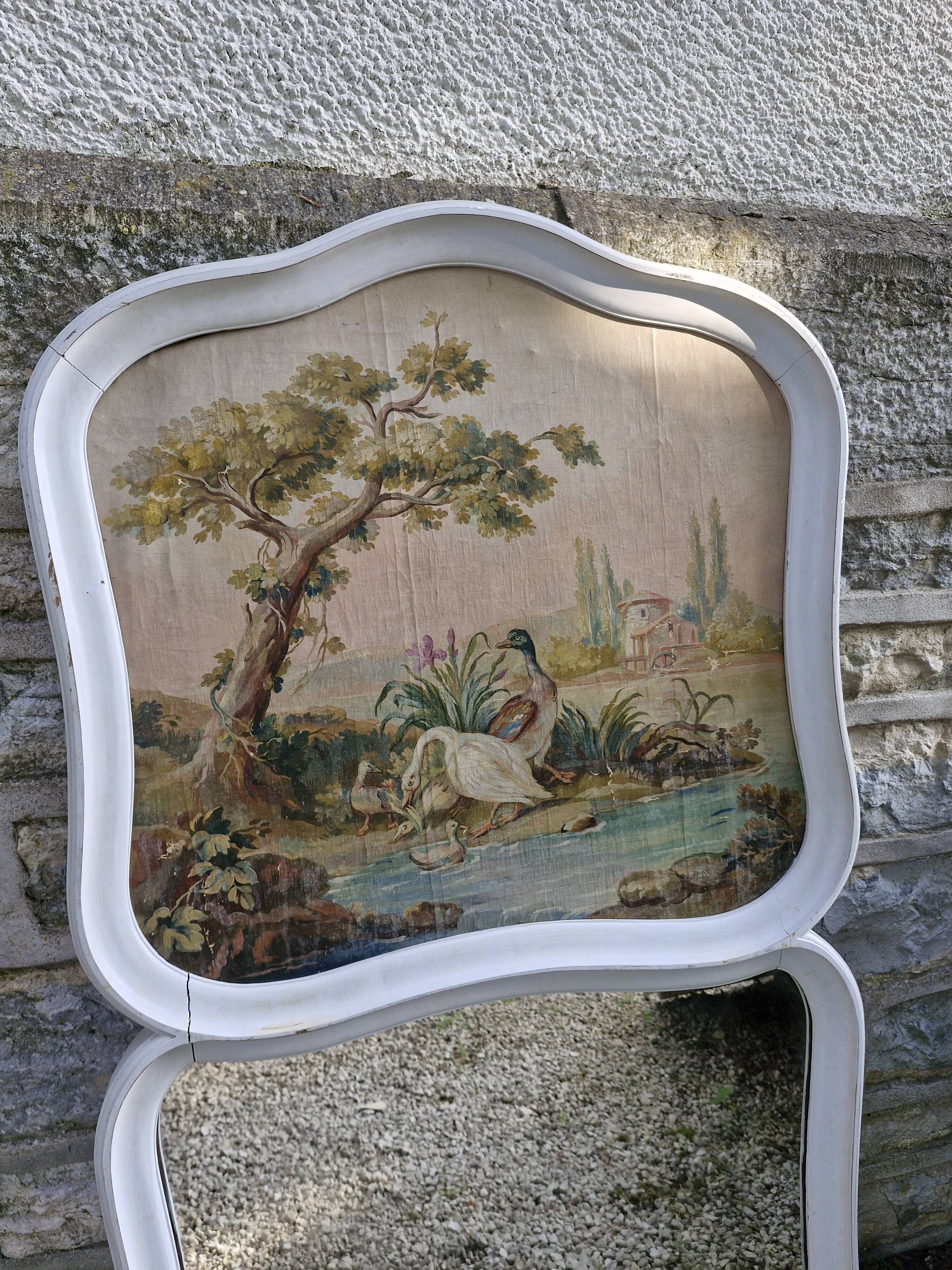 Old patinated trumeau