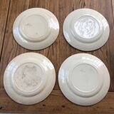 Set de 4 assiettes Terre de Fer H.C