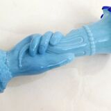Vase Main Cornet opaline
