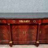 Sideboard in mahogany and mahogany feather