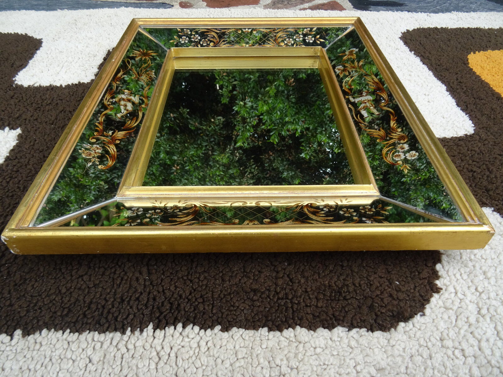 Venetian mirror with parecloses 54x45cm