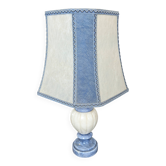 Blue and white alabaster living room lamp