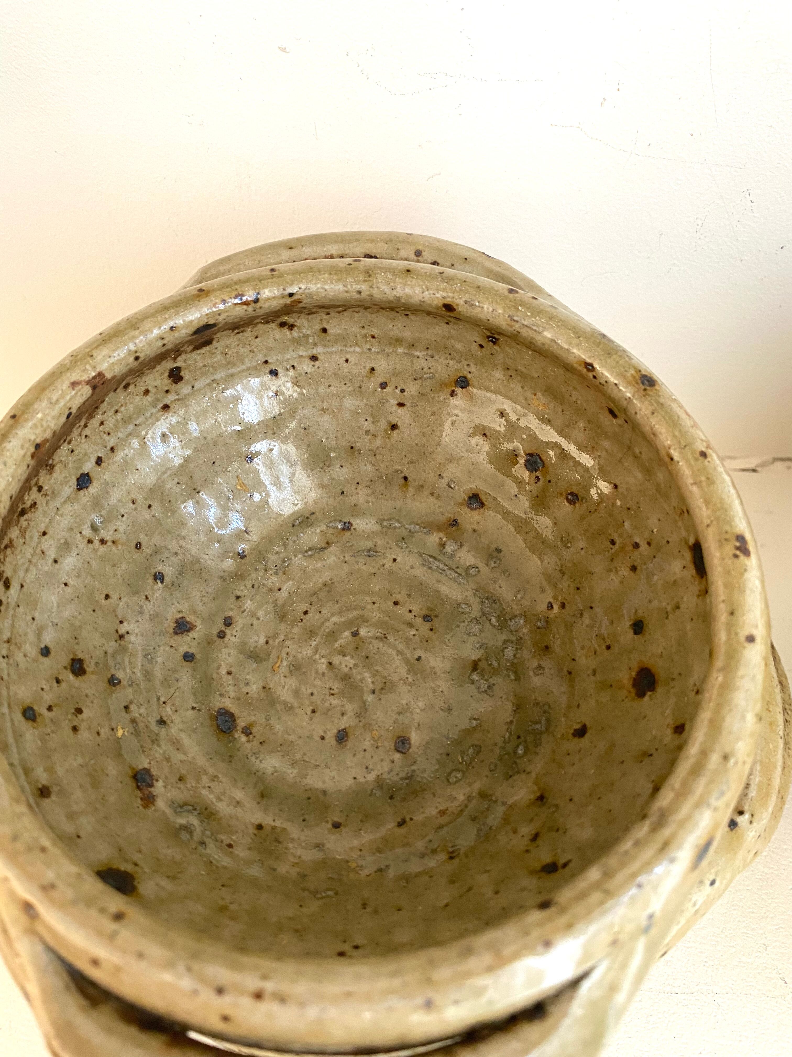 Six pyrite sandstone cups