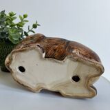 Hand-painted ceramic terrine box rabbit