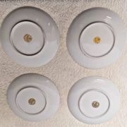 Set of 4 Vintage Dessert Plates D: 16 cm 1970s