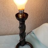 Pair of wrought iron lamp bases