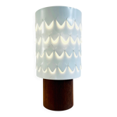 Teak And Perforated Metal Table Lamp By Hans-Agne Jakobsson For Asea, Sweden 1960S