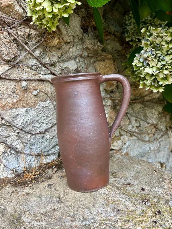 Brown stoneware jug