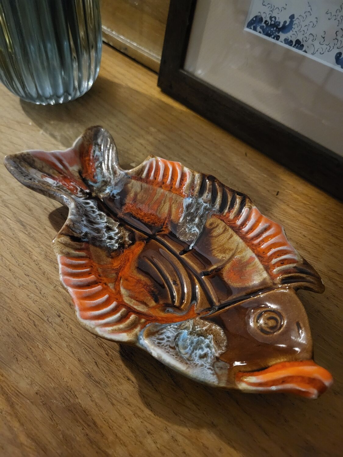 Butter dish "Fish", Vallauris