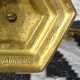 Golden brass chandelier from Israel