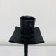 Vintage Brutalist Wrought Iron Triple Candle Holder