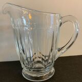 Moulded pressed glass pitcher