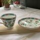Minton English porcelain cup and under cup