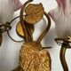 Applique à décor végétal doré années 60