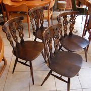 Set of 4 chairs Lucian Ercolani for Ercol Windsor of the 1960s mod.375