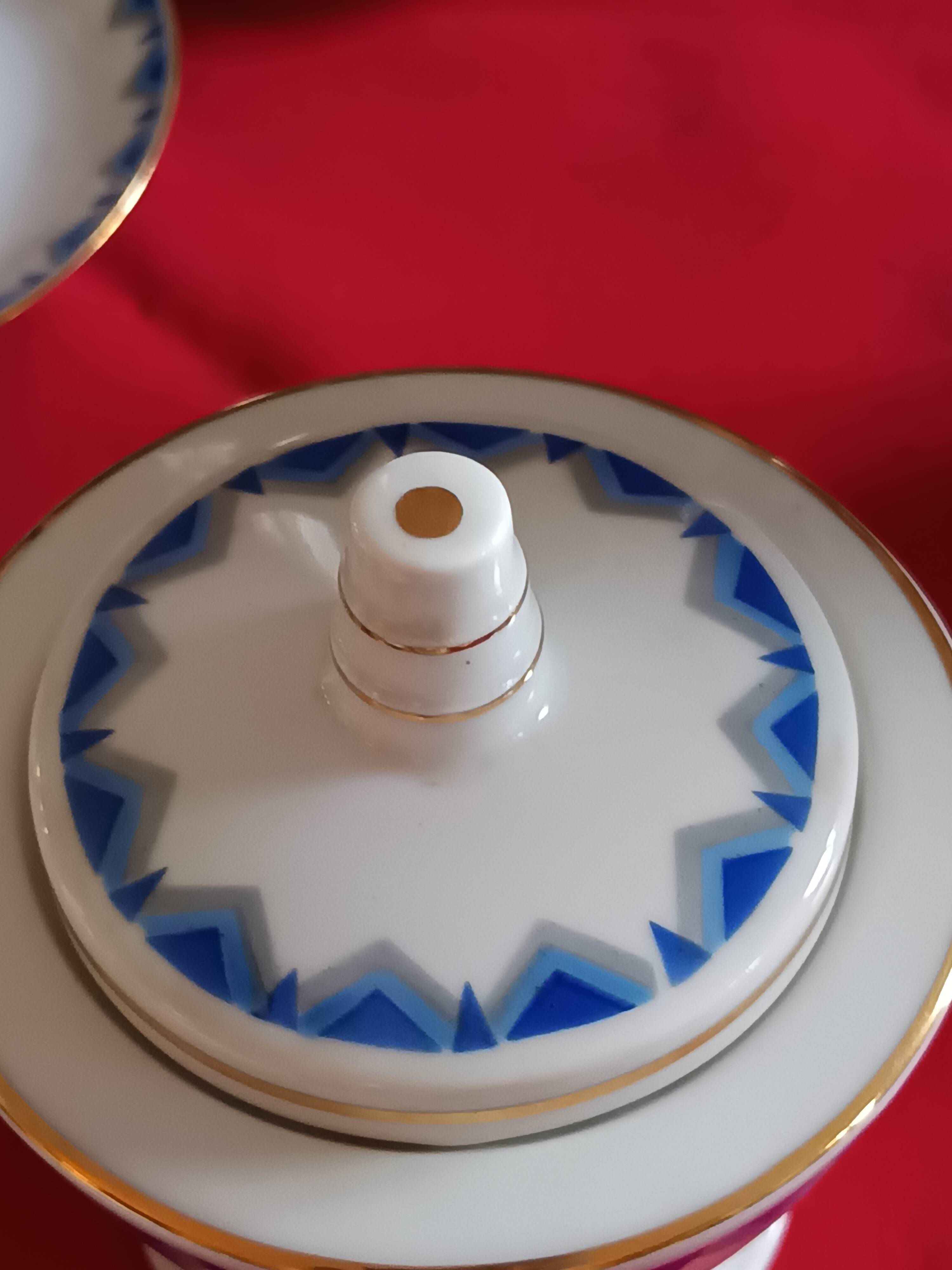 Art Deco coffee service Limoges attributed to Bétoule Legrand & Cie 1928