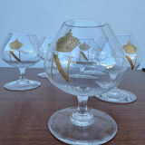 Napoleon crystal liqueur glasses Baccarat