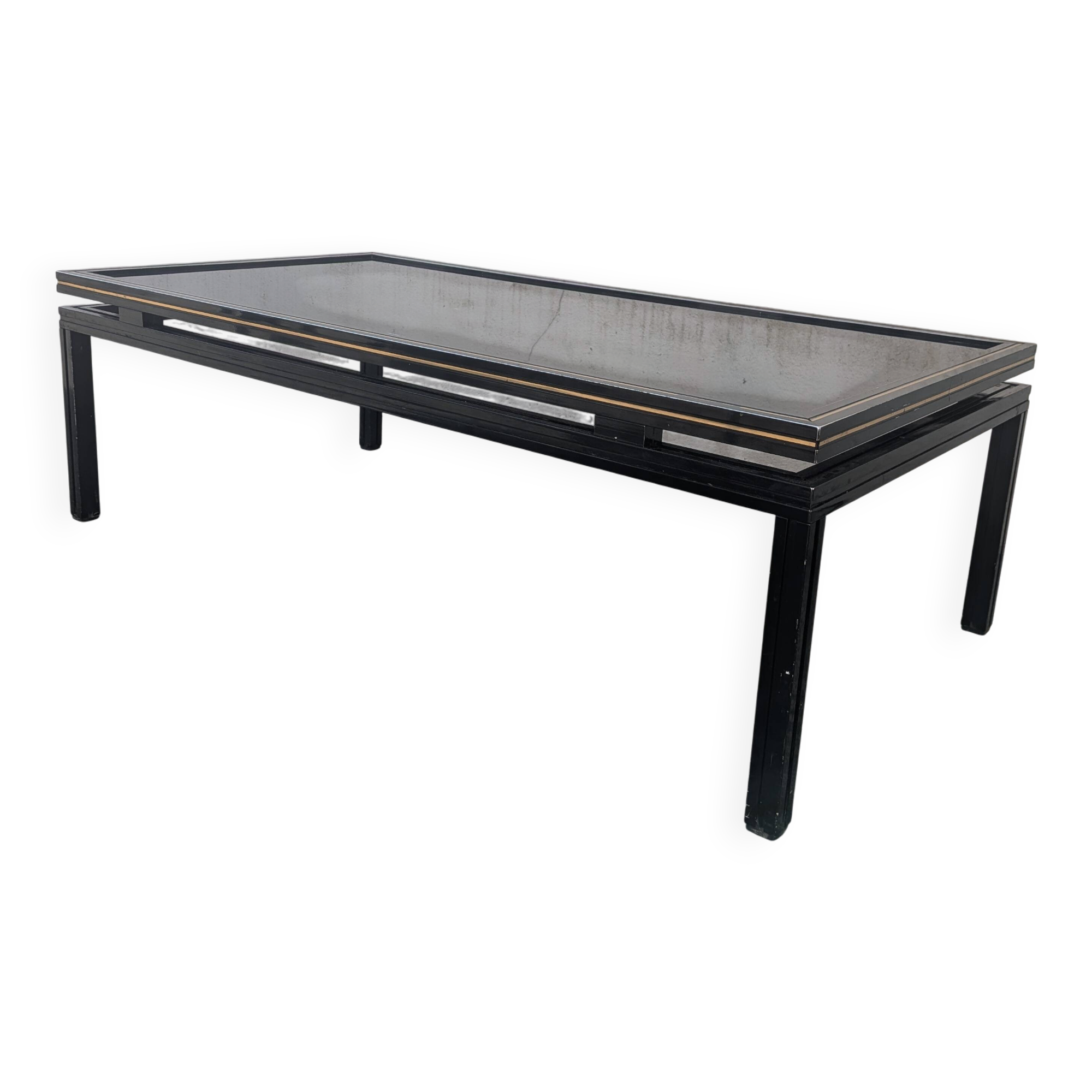 Table basse vintage attribuée à Pierre Vandel Paris, année 1970.