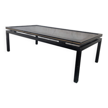 Table basse vintage attribuée à Pierre Vandel Paris, année 1970.