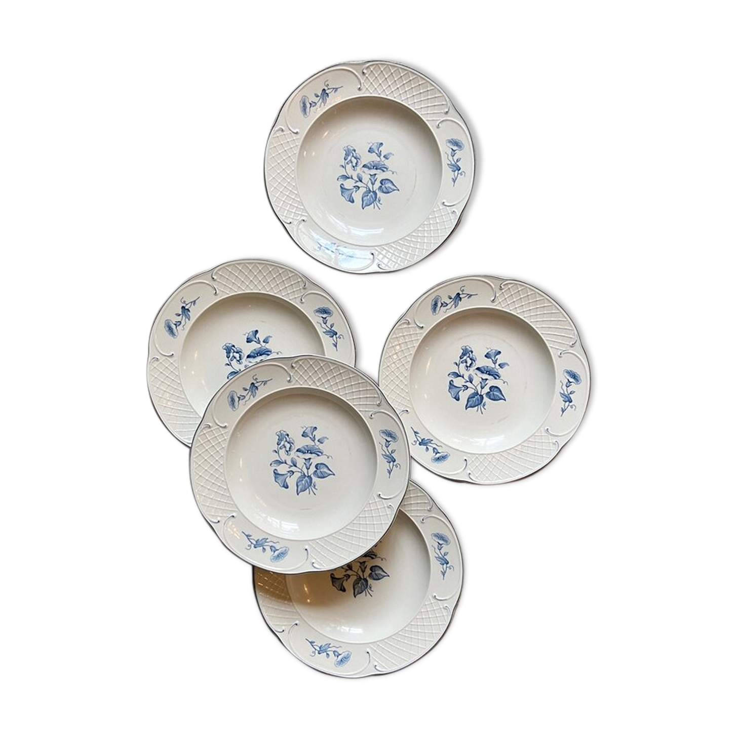 5 hollow plates Villeroy & Boch in porcelain