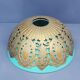 Opaline with its vintage chissed brass trim