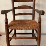 Vintage straw children's chair