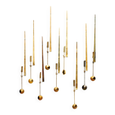 Pierre Forsell 'Skultuna' applique murale à bougie  Suède 1960 Signé