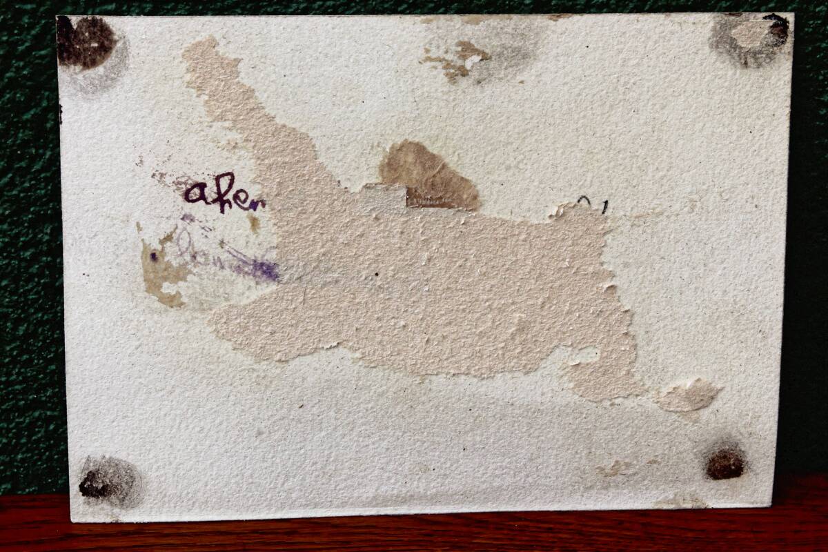 Watercolor by Michèle Cortegiani, landscape of Sicily