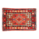 tapis velouré oriental vintage - 40cm x 62cm