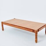 Large modernist curly ash coffee table by Pier Luigi Colli 1950