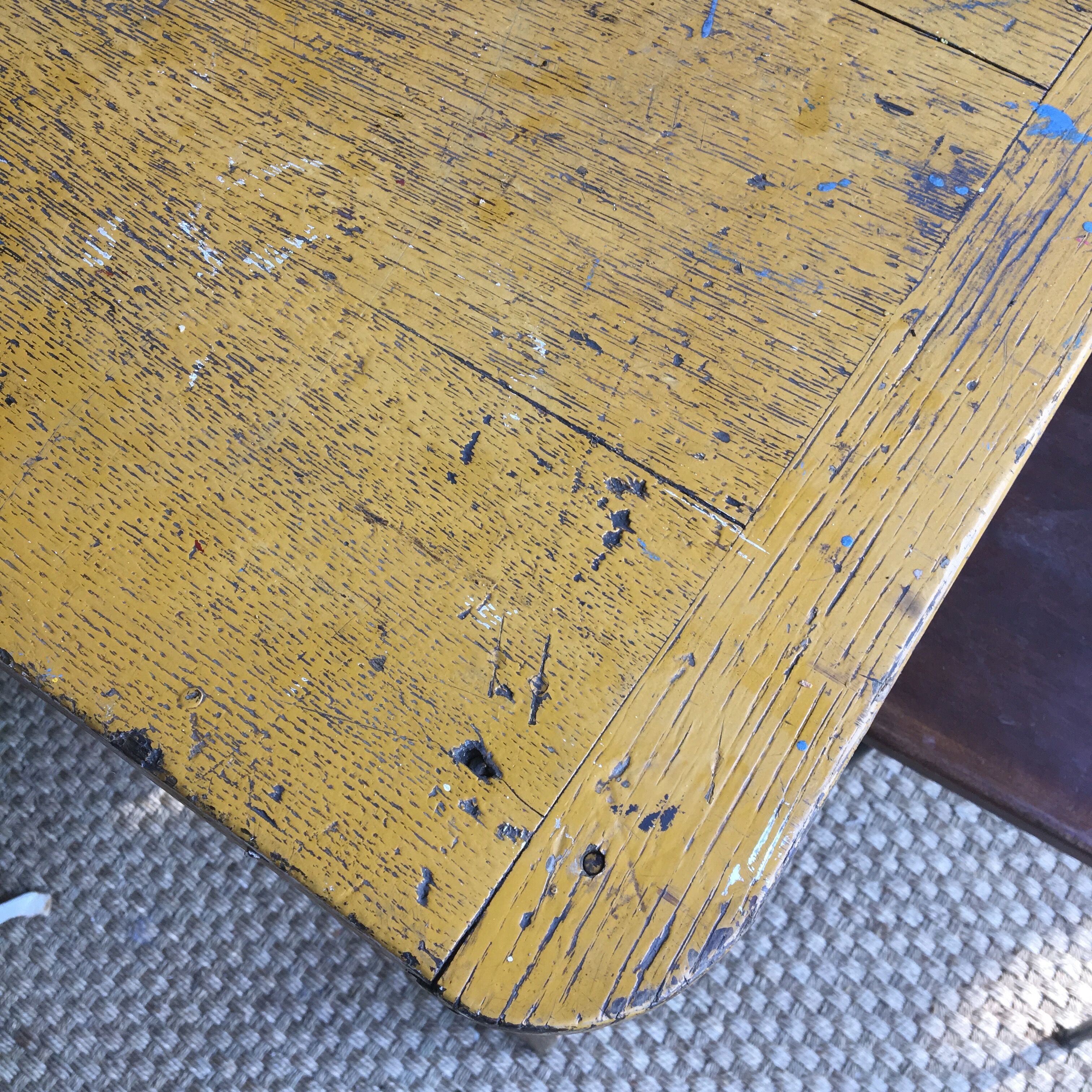 Vintage oak farm table