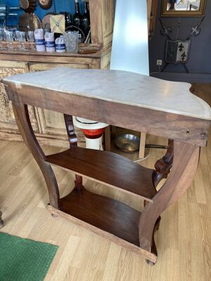 console acajou marbre