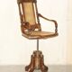 Antique Victorian swivel office armchair
