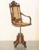 Antique Victorian swivel office armchair