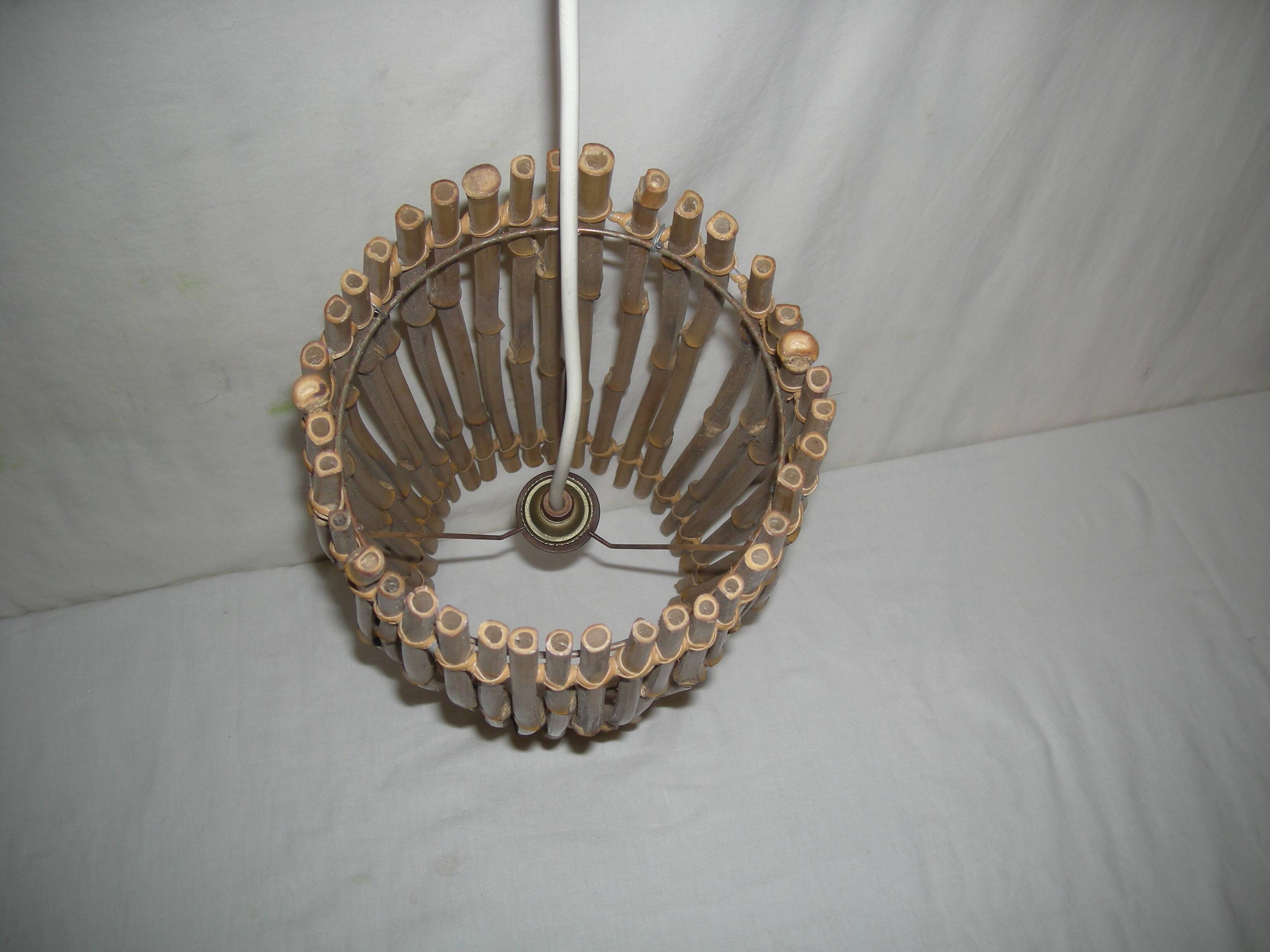 Bamboo pendant light from the 50s - 60s